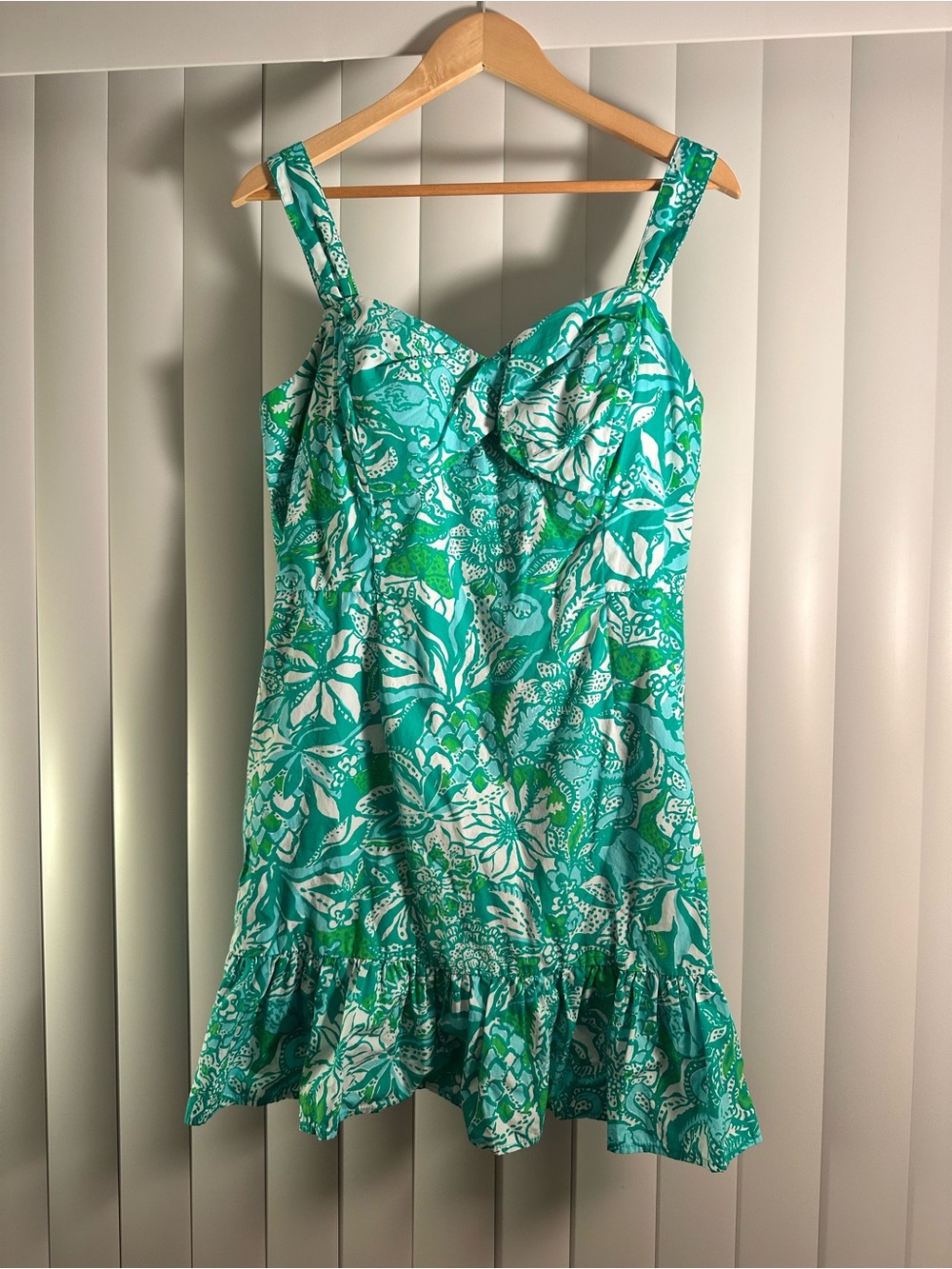 Lilly Pulitzer Turquoise, Green & White Floral Romper